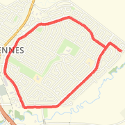 6.19 km Run in Varennes on 2012-04-01 18:18
