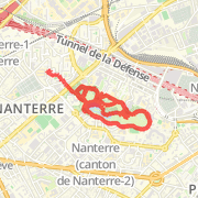 9.07 km Run on 5 avr. 2012 11:07