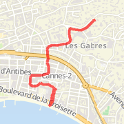 1.19 mi Walk in Cannes on 7 Apr 2012 20:29