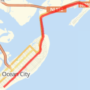 10miler oc bridge Run route image