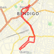 7.35 km Walk in Quarry Hill on 09/04/2012 9:55 AM
