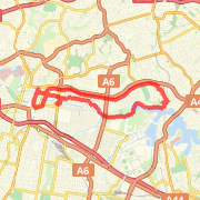 22.14 km General Road Cycling in Meadowbank on 09/04/2012 10:19 AM