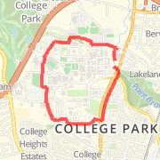 3 Mile Campus Loop with Kehoe Track in the Middle