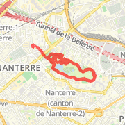 10.59 km Run in Nanterre on 9 avr. 2012 11:57