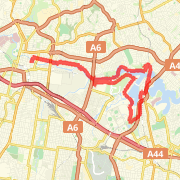 27.44 km General Road Cycling in Meadowbank on 11/04/2012 10:04 AM