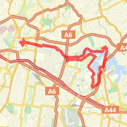 28.71 km General Road Cycling in Meadowbank on 13/04/2012 9:32 AM