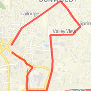 Valley View and the long side of the mall