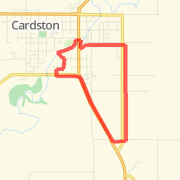 Cardston Family Fun Run 5 Mile Route