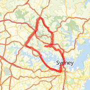 Pac hwy - ryde road - top ryde - hunters hill - 5 bridges