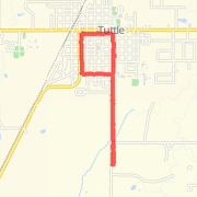 2.97 mi Run in Tuttle on Apr 15, 2012 3:33 PM
