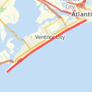 14 miles Longport Run route image