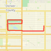 City Park clockwise figure 8 Run.