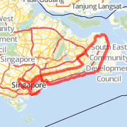 Ex N.C. R1 Bike Ride route image