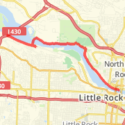 8.88 mi Mountain Bike in North Little Rock on Apr 21, 2012 6:06 PM