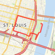 Downtown St. Louis 07/10/2009 Route