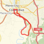 Chattahoochee Challenge Sprint Bike Course