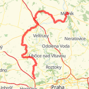 40 mile bike ride Prague to Melnik