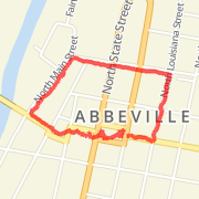 1.02 mi Walk in Abbeville on Apr 25, 2012 12:56 PM