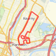 7-mile loop Harrions-Kearny