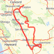 A ride mapped on 04/29/2012