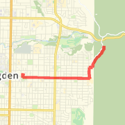 Ogden Run to hills