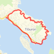 8.85 mi Run in Tiburon on May 2, 2012 1:31 PM