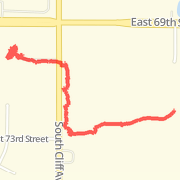 0.73 mi Walk in Sioux Falls on May 2, 2012 8:30 PM