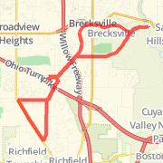 Cuyahoga Valley National Park Loop with Richfield Loop 17.5mi