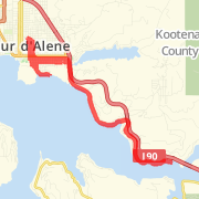 17.47 mi Road Cycling in Coeur d\'Alene on May 6, 2012 3:05 PM