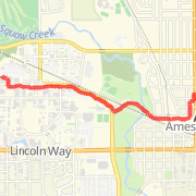 2.02 mile Road Cycling in Ames on May 8, 2012 at 07:57 am