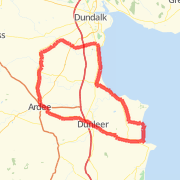 Clogherhead/Ardee/Tallanstown Bike Ride route image