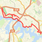 20.97 km Road Cycling in Meadowbank on 10/05/2012 7:44 AM