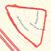 4.09 mi Run in Smyrna on May 9, 2012 7:35 PM