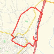 3.69 mi Walk in P&eacute;zenas on 10 May 2012 11:47