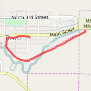 1.03 mi Run in Tower on May 14, 2012 6:50 PM