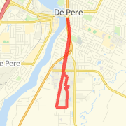 work on trail to depere