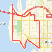 Bellevue Park up 100th to Evergreen Point