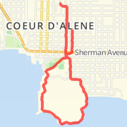 3.32 mi Road Cycling in Coeur d\'Alene on May 16, 2012 7:39 AM