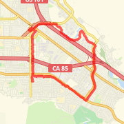 8.07 mi Trail Run in San Jose on May 16, 2012 8:32 PM
