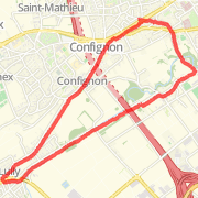 6.68 km Run in Onex on 17 mai 2012 08:13