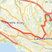 8.92 km Road Cycling in Lausanne on 17 mai 2012 15:05