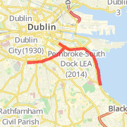 9Mile/14.5km Hogan Pl.-Sandymount-Harolds Cross-Hogan Pl.
