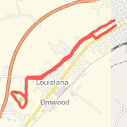 4.05 mi Tempo Run in Louisiana on May 19, 2012 8:57 AM