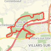 7.92 km Run in Villars-sur-Gl&acirc;ne on 19 mai 2012 18:20