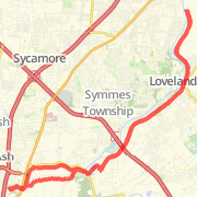 21.90 mile Road Cycling in Cincinnati on May 20, 2012 at 07:04 am