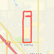 5.65 mi Run in Selma on May 20, 2012 10:29 PM