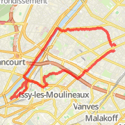 11.62 km Walk in Paris on 21 mai 2012 09:22