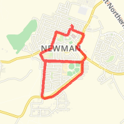 7.36 km Run in Newman on 21/05/2012 7:29 PM