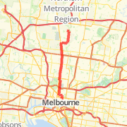 Carlton to Fawkner via Upfield Bike path