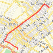 2.64 kilómetro Road Cycling on may. 21, 2012 at 05:00 p. m. romadera